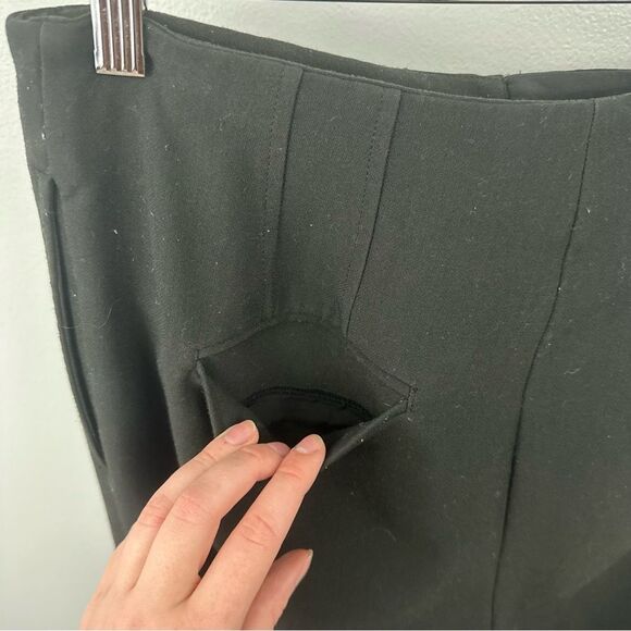 Ann Taylor Black Drapey Wide Leg Pants Size 4 - Picture 9 of 15